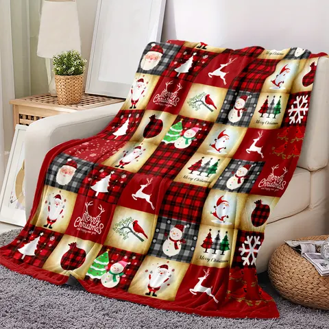Christmas Flannel Throw Blanket
