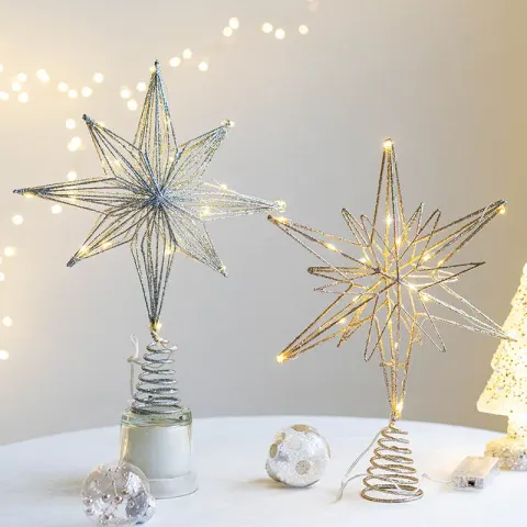 Starburst Tree Topper with LED Lights