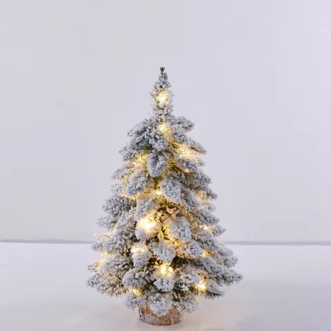 Snow-Flocked Tabletop Christmas Tree (18 in)