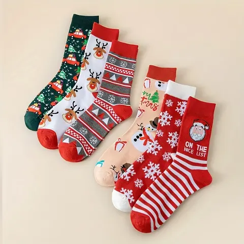 Cozy Christmas Socks (5 Pairs)