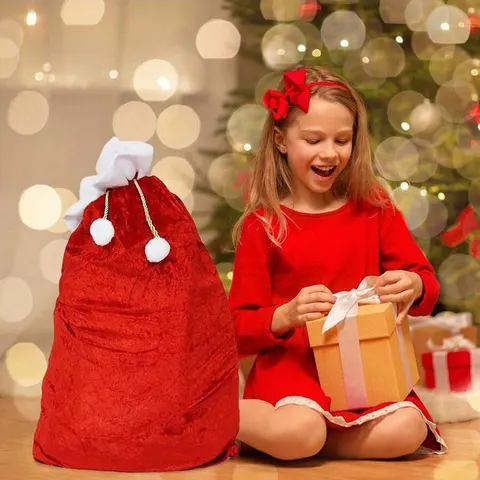Giant Velvet Santa Sack (20 x 28 in)